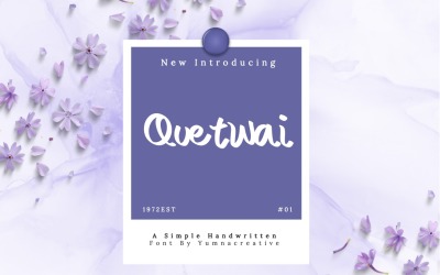 Quetwai - Enkelt handskrivet teckensnitt