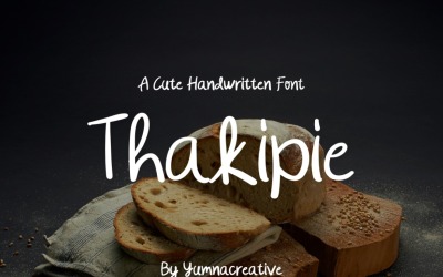 Thakipie — urocza czcionka odręczna