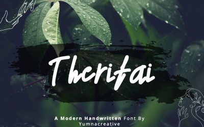 Therifai - Modernt handskrivet teckensnitt
