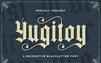 Yugitoy - Victorian Decorative Font