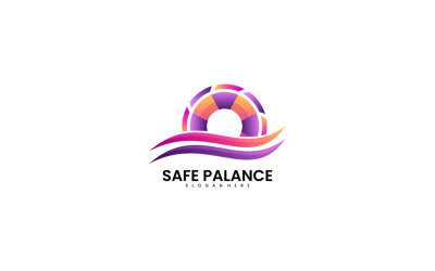 Logo gradientu bezpiecznej równowagi