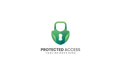 Protect Gradient Logo Style