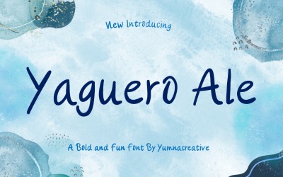 Yaguero Ale - fet och rolig typsnitt