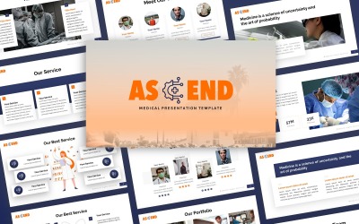 Ascend - Medicinsk mångsidig PowerPoint-mall