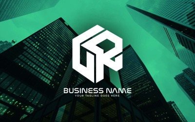 Création de logo professionnel LR Letter pour votre entreprise - Identité de marque