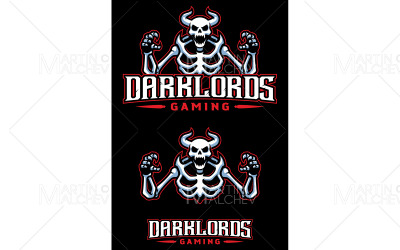 Ilustración de vector de mascota de juego Darklords