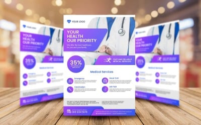 Modèle de Flyer de service médical 2