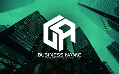 Profesionální návrh loga dopisu LA pro vaši firmu - identita značky