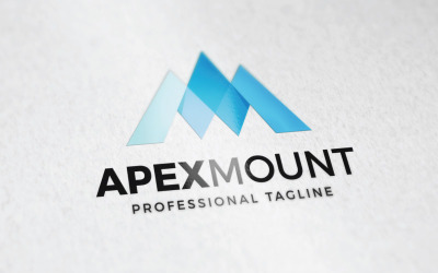 Apex Mount Logo or Letter AM MA Logo Design