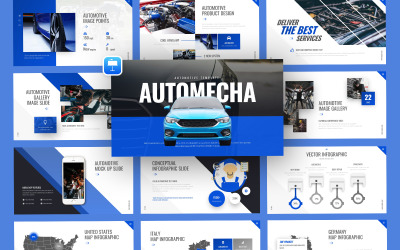 AutoMecha Automotive Keynote sablon
