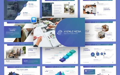 Avenue Media 财经主题演讲模板