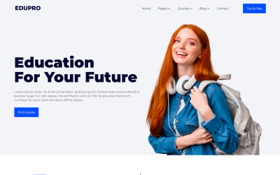 EDUPRO - Modèle HTML5 de cours d&amp;#39;éducation