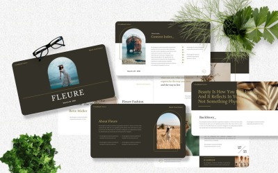 Fleure — modny szablon Googleslide