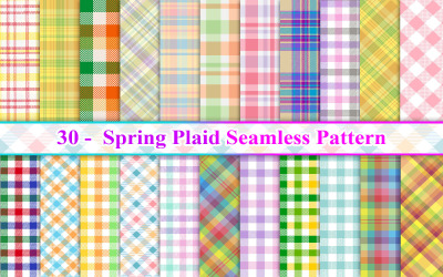 Frühling Buffalo Plaid Seamless Pattern, Buffalo Plaid Seamless Pattern, Plaid Seamless Pattern