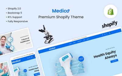 Medico- Medical &amp;amp; Equipment Shopify-tema