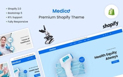 Tema Shopify medico-medico e attrezzature
