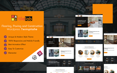Tilelab - Tema de WordPress para pisos, pavimentación y construcción
