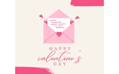 Valentinstag Social Media Poster Banner