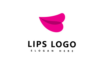Labios logo belleza, labios sexy vector ilustración V5