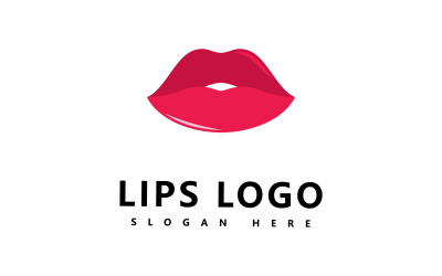 Lippen logo schoonheid, sexy lippen vector illustratie V10