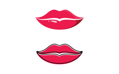 Lippen logo schoonheid, sexy lippen vector illustratie V3