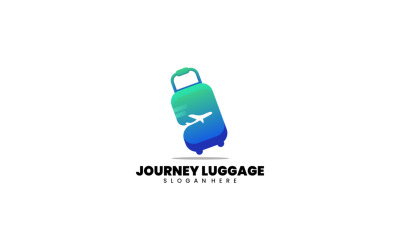 Logo gradientu bagażu podróży