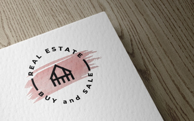 Moderní Real Estate Pro Logo šablona