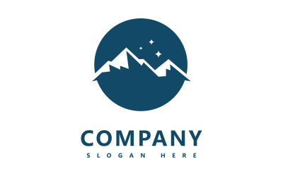 Berg-Logo-Icon-Desain-Vektor-Vorlage V10