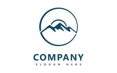 Mountain logo icon desain vector template V11