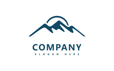 Mountain logo icon desain vektor template V7