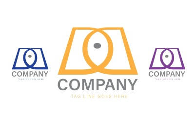 Yaratıcı D Harfi Logo Şablonu - Monogram Logosu