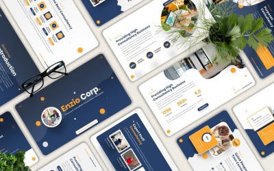 Enzio – Finance Googleslide sablon