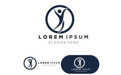 İnsanlar yıldız illüstrasyon başarı logosu ve sembol vektörü v3