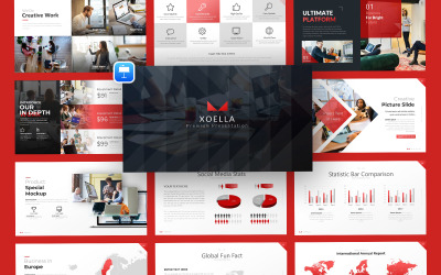 Modello di nota chiave aziendale Xoella Premium