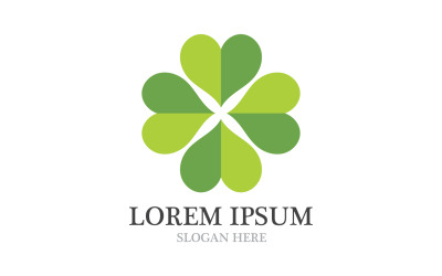 Leaf tree green fresh symbol logo nature v13