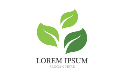 Leaf tree green fresh symbol logo nature v2