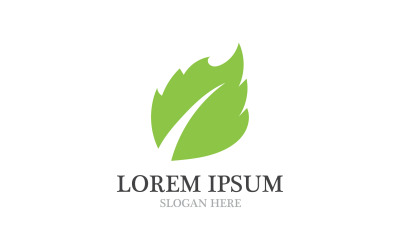 Leaf tree green fresh symbol logo nature v19