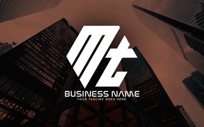 İşletmeniz İçin Profesyonel Çokgen MT Harfi Logo Tasarımı - Marka Kimliği