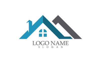 Propriété maison maison vente et location logo vector design v18