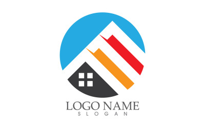 Propriété maison maison vente et location logo vector design v27