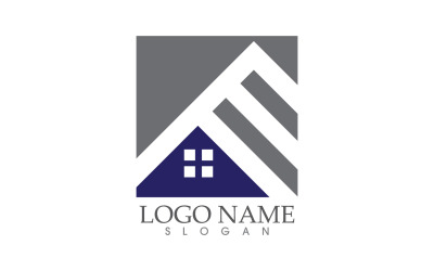 Propriété maison maison vente et location logo vector design v28