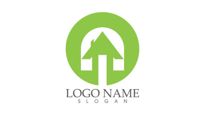 Propriété maison maison vente et location logo vector design v5