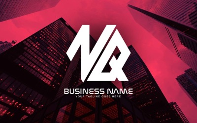 Професійний дизайн полігональних NQ лист логотипа для вашого бізнесу - бренд