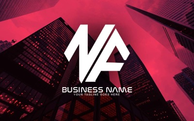 Professional Polygonal NF Letter Logo Design For Your Business - Brand Identity