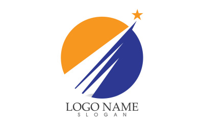 Brújula mapa logotipo y símbolo vector v7