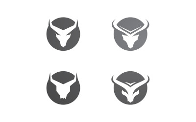 Bull hoorn logo symbolen vector V14