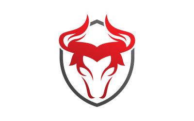 Bull hoorn logo symbolen vector V2