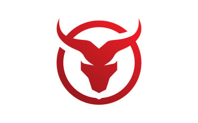 Bull horn logo symbols vector V11
