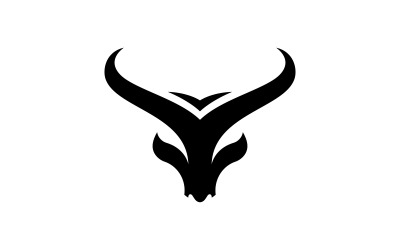 Bull horn logo symbols vector V5