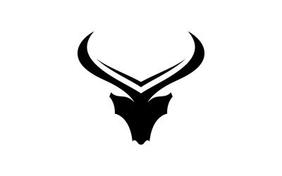 Bull horn logo symbols vector V7